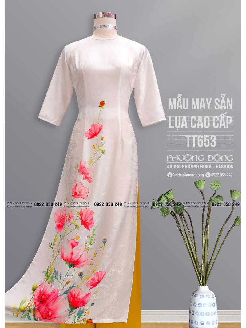 Áo Dài Truyền Thống Lụa Cao Cấp TT653